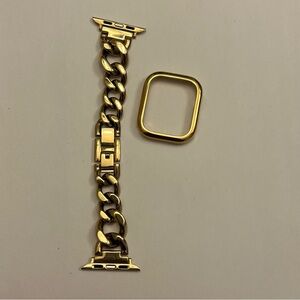 Nina Ricci Stainless Steel Apple Watch‎ Band, Chain And Protective Case